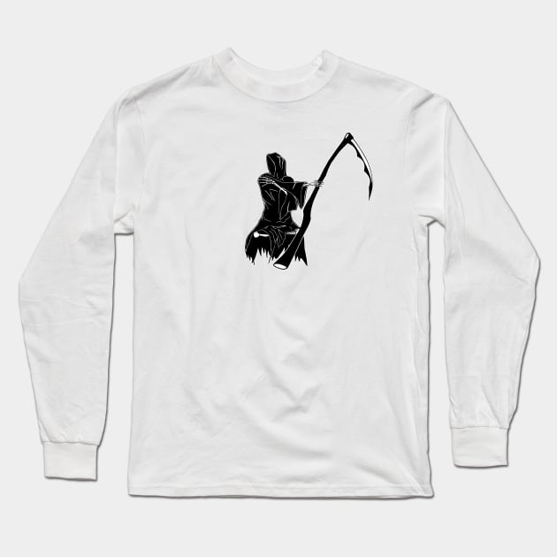 Death Stretching Long Sleeve T-Shirt by euglenii